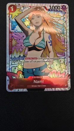 One Piece Nami St01-007 (TR) Treasure Rare Wings of the Captain (Op06) NM - Image 1
