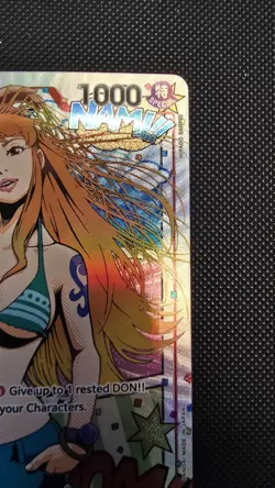One Piece Nami St01-007 (TR) Treasure Rare Wings of the Captain (Op06) NM - Image 3