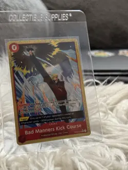 Bad Manners Kick Course Full Art OP04-016 Kingdoms of Intrigue English One Piece - Image 1