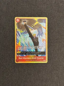 Bad Manners Kick Course Full Art OP04-016 Kingdoms of Intrigue English One Piece - Image 2