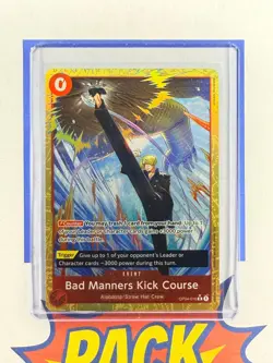 Bad Manners Kick Course OP04-16 One Piece CCG Alt Art PRB-02 Premium Boooster - Image 1
