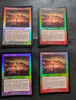 MTG Barbarian Ring Foil Set of 4 English Odyssey - Image 1