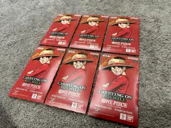 One Piece OP-13 Carrying On His Will Sleeved Booster Packs SEALED (LOT OF 6) - Image 5