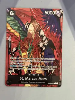 One Piece TCG St. Marcus Mars OP13-091 Alt Art Special Foil NM - Image 1
