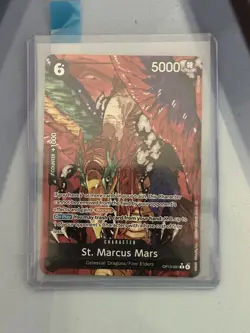 One Piece TCG St. Marcus Mars OP13-091 Alt Art Special Foil NM - Image 4