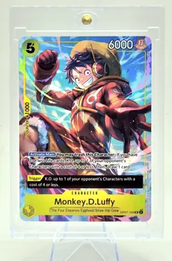 One Piece CCG Monkey.D.Luffy OP07-109 Super Rare Alternate Art English - Image 1