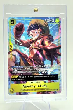 One Piece CCG Monkey.D.Luffy OP07-109 Super Rare Alternate Art English - Image 2