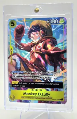 One Piece CCG Monkey.D.Luffy OP07-109 Super Rare Alternate Art English - Image 3