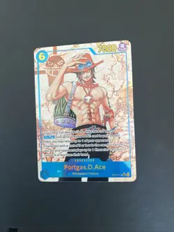 One Piece Portgas D Ace OP13-119 SEC Alt Art Parallel Carrying on his Will TCG - Image 1