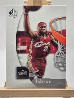 Lebron James 2004-05 Upper Deck SP Authentic Card #14 2nd Year Cavaliers - Image 1