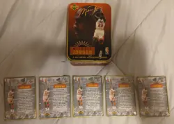 Upper Deck 1996 Michael Jordan 5 All Metal Collector Card Set ALL SEALED w/ Tin! - Image 3