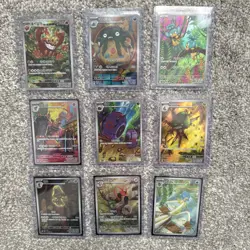 Pokemon TCG Korean Bundle Of 9 Art Rares From The Black Bolt Set All NM - Image 1