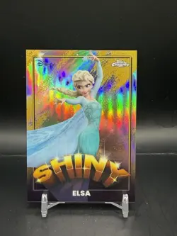 Topps Chrome Disney 2025 Shiny Elsa Frozen SSP Insert Card S-8 - Image 1
