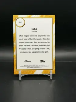 Topps Chrome Disney 2025 Shiny Elsa Frozen SSP Insert Card S-8 - Image 2