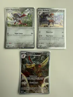 Kingambit ex SVP 130 Pawniard 148 Bisharp 149 Pokemon Shrouded Fable Promo NM - Image 1