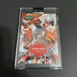 Wild Card 2024 Splat Johnny Bench SBORA03-JB Serial Numbered 16 Print Run 1/6 - Image 1