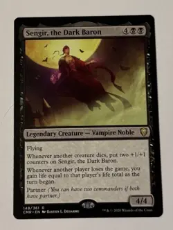 MTG Magic Sengir, the Dark Baron Commander Legends NM - Image 1