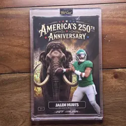 Wild Card Jalen Hurts Eagles Dino-Might 1/1 #DM12VN03-JH - Image 3