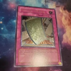 2007 YUGIOH 1ST ED STON-EN060 PULLING THE RUG ULTIMATE RARE NM #90885783 - Image 1