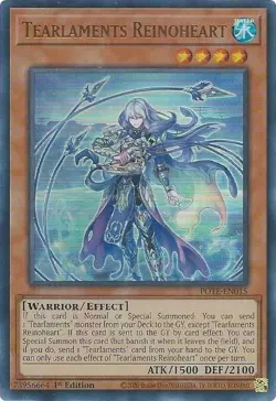 Yugioh Tearlaments Reinoheart POTE-EN015 Ultra Rare 1st Ed NM - Image 1