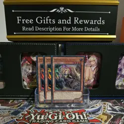 Playset 3x Incredible Ecclesia The Virtuous CH01-EN002 Yugioh Ultra Rare - Image 1