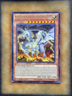 Yugioh Thunder King, the Lightningstrike Kaiju SHVI-EN087 Rare 1st Ed NM - Image 1