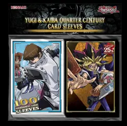 Yu-Gi-Oh! Yugi & Kaiba Quarter Century Card Sleeves 100 Pack - Image 1