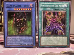 Dark Master - Zorc+Contract With The Dark Master Lot DCR 1st - NM/M+ - YuGiOh! - Image 1