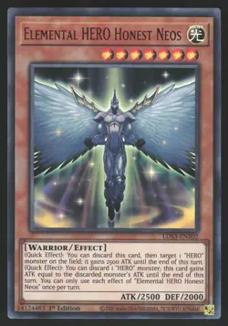 Elemental HERO Honest Neos - LDS3-EN102 - RED Ultra Rare - 1st Edition Yugioh - Image 1