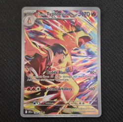 Pokemon TCG Ethan's Typhlosion Destined Rivals Illustration Rare Card 190/182 - Image 1
