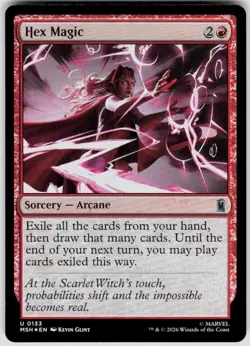 Hex Magic Foil 133 Marvel Super Heroes Magic the Gathering - Image 1