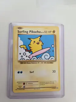 Surfing Pikachu 111/108 Secret Rare Evolutions Pokemon Near Mint - Image 1