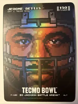Bo Jackson Battle Arena Tecmo Bowl Jerome Bettis Pixel Helmet Alt Day 1 Promo - Image 1
