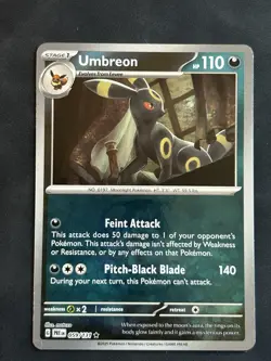 Pokemon Prismatic Evolution Umbreon Masterball 059/131 RARE - Image 1