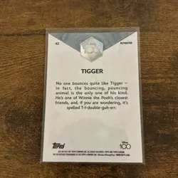 Topps Chrome Disney 100 Tigger #42 Refractor Non-Sport Trading Card 2023 - Image 2