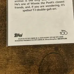 Topps Chrome Disney 100 Tigger #42 Refractor Non-Sport Trading Card 2023 - Image 3