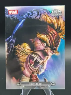 2026 Topps Chrome Marvel FF-35 Sabretooth Fanfare Card - Image 1