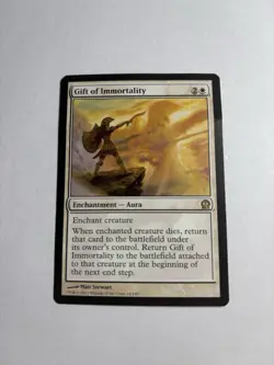 MTG Singles - Gift of Immortality - Theros (THS) -F551 See Pictures For damage - Image 1