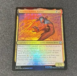 Scarlet Spider, Kaine 0143 Uncommon FOIL Spider-Man MTG - Image 1