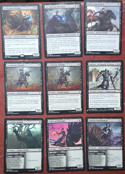 Wizards of the Coast Magic: The Gathering Eldraine Black 9 Card Lot Knight - Image 1