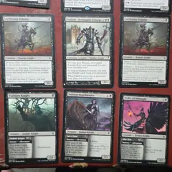 Wizards of the Coast Magic: The Gathering Eldraine Black 9 Card Lot Knight - Image 4