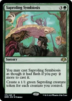 MTG - Saproling Symbiosis - Dominaria Remastered - NM, English Magic FLAT RATE S - Image 1