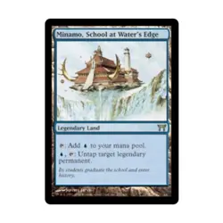 WotC MtG Champions of Kamigawa Minamo, School at Water's Edge (R) NM - Image 1
