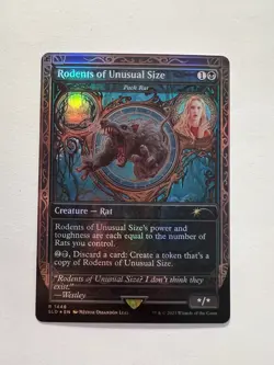 Rodents of Unusual Size - Pack Rat - FOIL BORDERLESS -MTG Secret Lair Drop - NM - Image 1