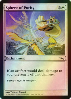 MTG Sphere of Purity Foil ** Mirrodin ** English (LP) - Image 1