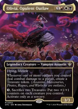 Olivia, Opulent Outlaw (Borderless) - COOTJ MTG - Light Play - Image 1