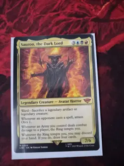 Magic The Gathering Sauron The Dark Lord LOTR Card Mythic NM MTG - Image 1