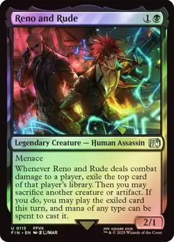 Reno and Rude (0113) - Final Fantasy - Uncommon (Foil) - Image 1
