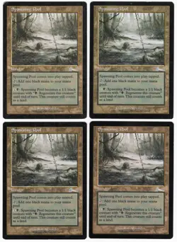 Spawning Pool x4 4x 1999 Urza's Legacy PLAYSET Colorless Unc Land MTG SP - NM A2 - Image 1