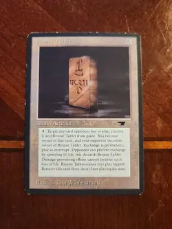 MTG Bronze Tablet Antiquities Magic The Gathering - Image 1